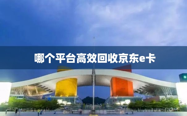  哪个平台高效回收京东e卡