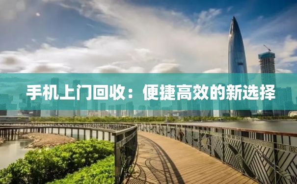  手机上门回收：便捷高效的新选择