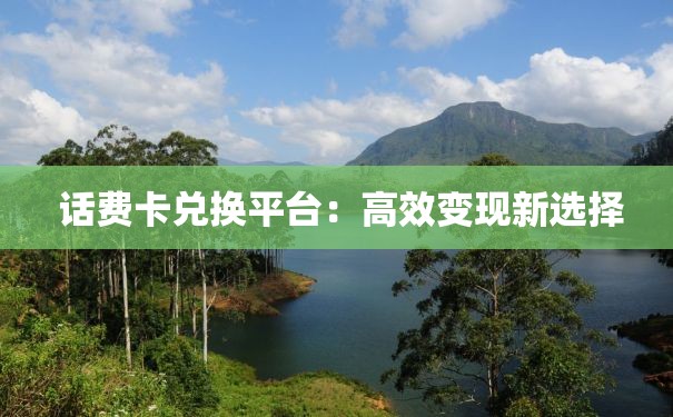  话费卡兑换平台：高效变现新选择