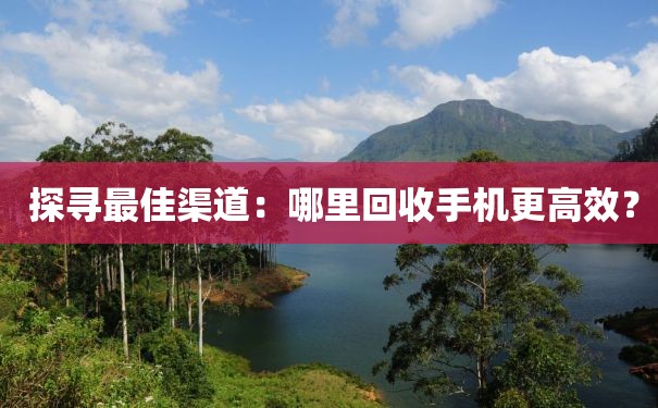  探寻最佳渠道：哪里回收手机更高效？